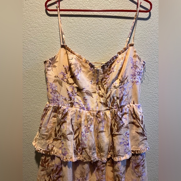 House of Harlow 1960 Floral Tier Corset Dress Size Medium - Picture 7 of 16